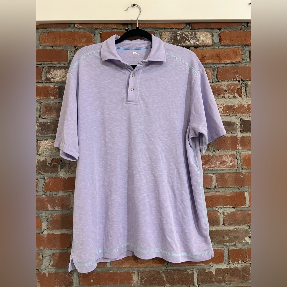 Tommy Bahama Lavender Polo Shirt Size L